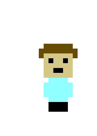 [9664c4] Pixel Game Charachter (Front View)