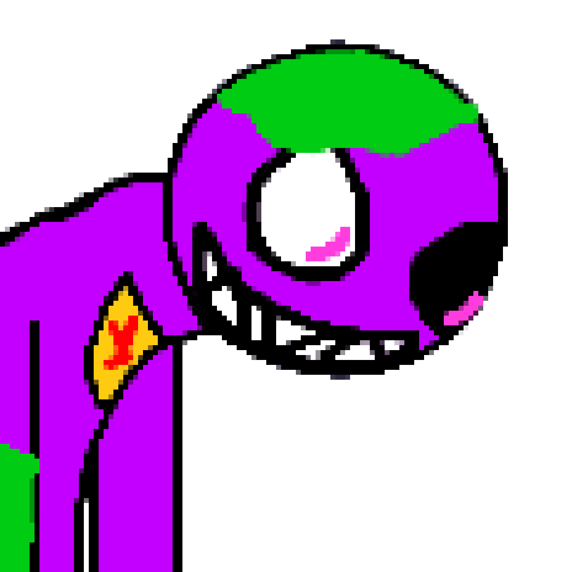 [990543] *It starts shambling through an empty street, a bright purple light visible to any who happen to be there, as well as the sound of metal footsteps slowly approaching*