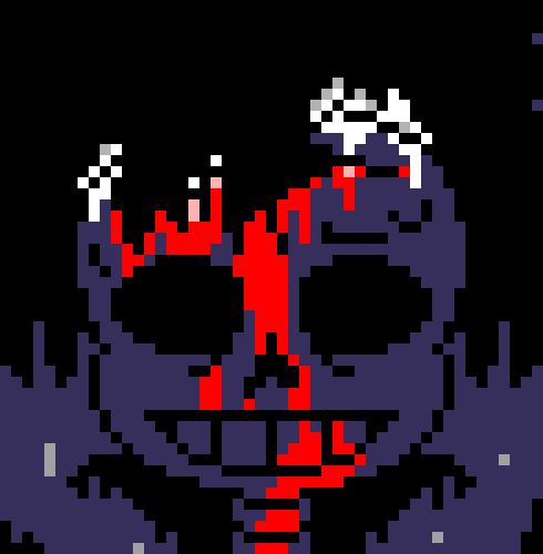 [7ce906]  *(He'd come out the ground, next to lucy.) -HorrorTale Sans