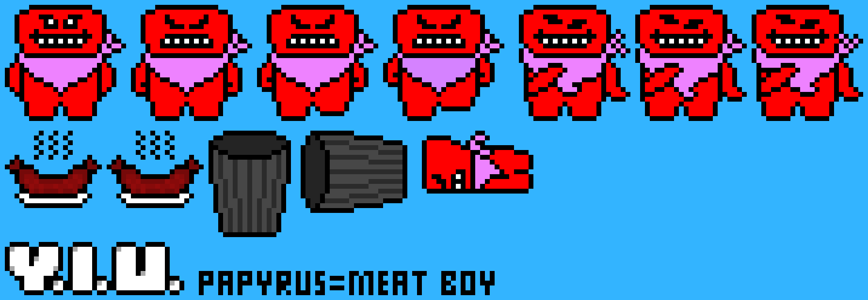 [9664c4] Your Indie Underground (My AU) Papyrus = Meat Boy