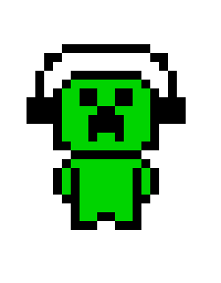 [9664c4] creeper with headphone