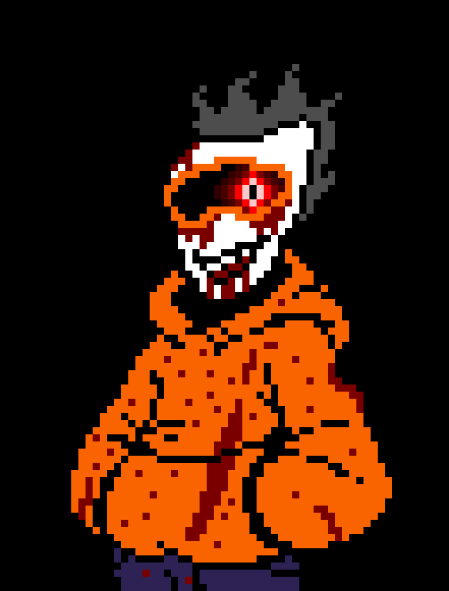 [c8bb2d] * holding a bloody axe and covered and someones blood*