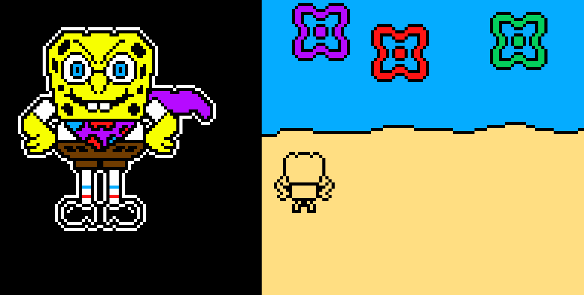 [9664c4] Spongebob Colored Sprite (Spongetale)
