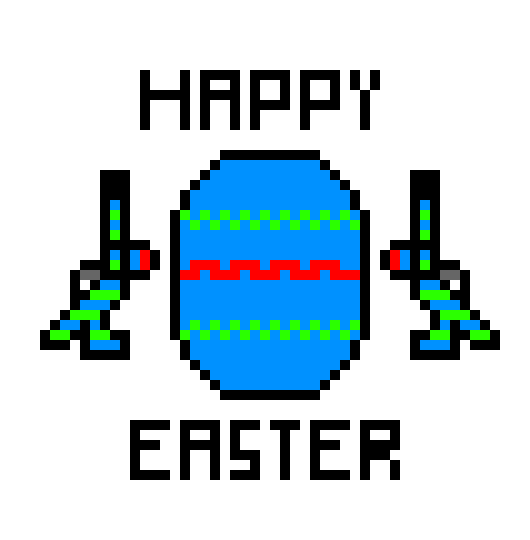 [9664c4] Base Battle Fort HAPPY EASTER sign