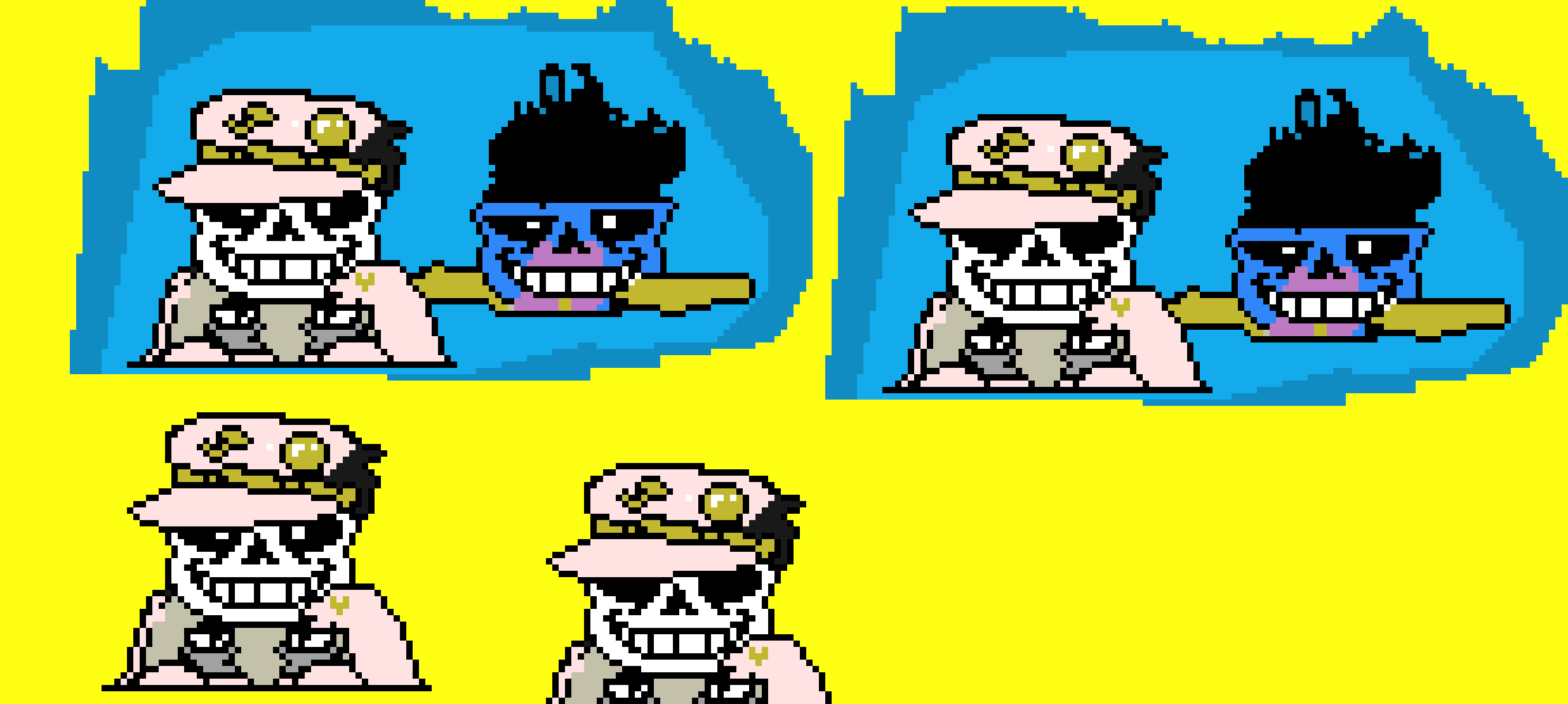 [53a360] This fucking guy was the T-Posing Sans All Along, He disappears when the t-posing sans appeared