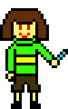 [9664c4] Chara Glitchtale Sprite Cyan Determination