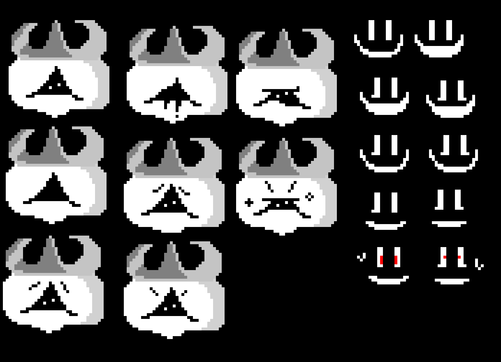 [8206a1] S p r i t e s h e e t. -Smiley&Ace