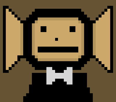 [c65169] |~| Brush walked forward, standing in front of Boris. |~| (Brush is supposedly the first Bendy, so he recognises Boris, but Boris doesn't recognize him.)