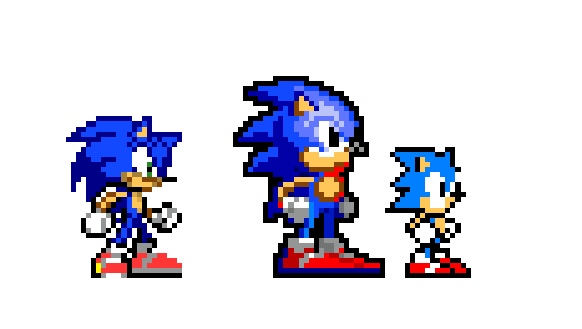 [911892] 8 bit sonic 16 bit sonic 32 bit sonic