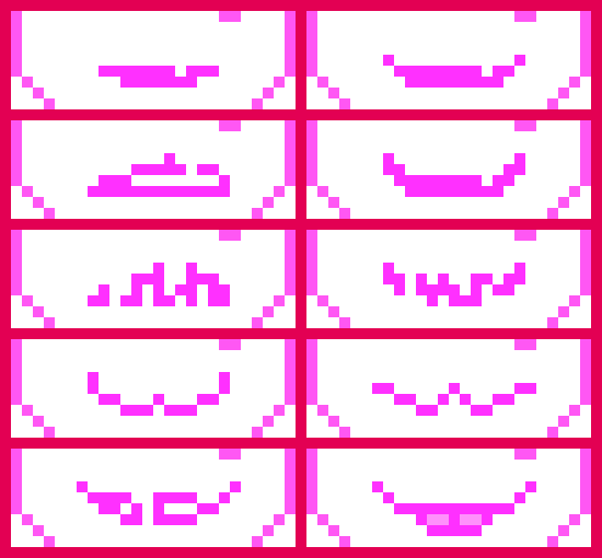 [45a4d0] Added mouth expressions + Edits -BD