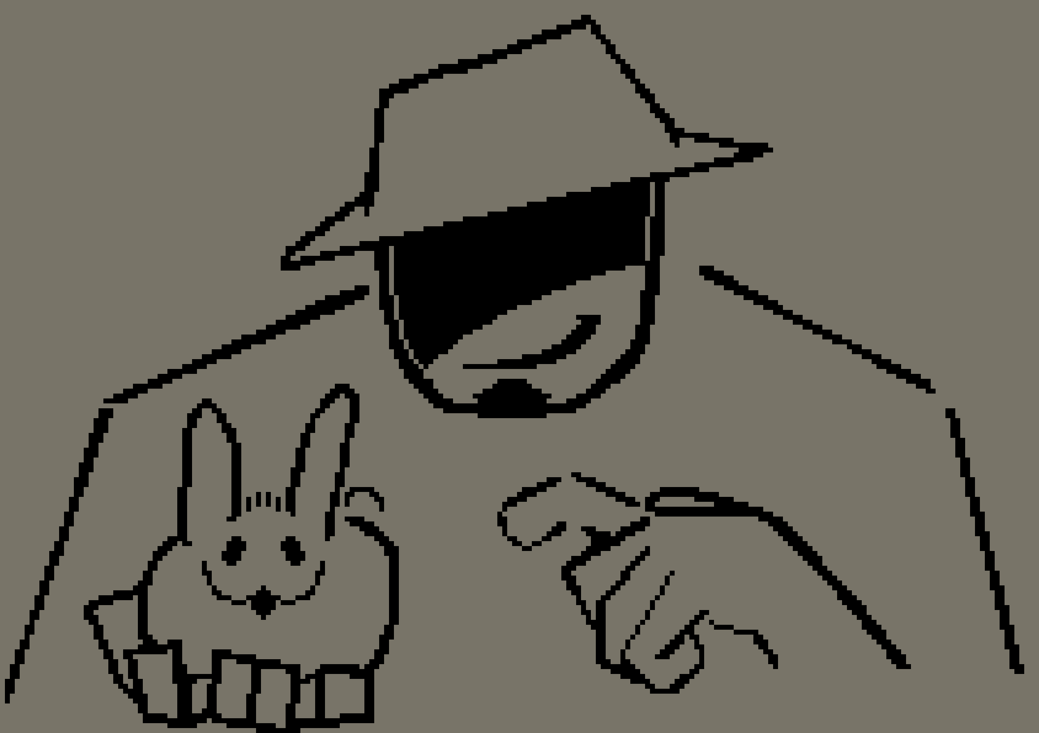 [816c09] Haihihihai honnneeey- look its you lol *Points at da bunni*