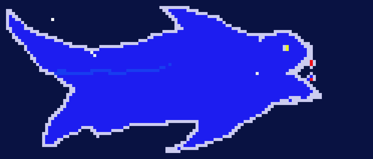 [9664c4] shark pixel art