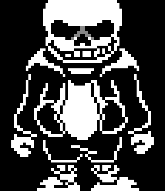 [a82578] *the screen glitches ace out* *sans would use the classic first attack* ,