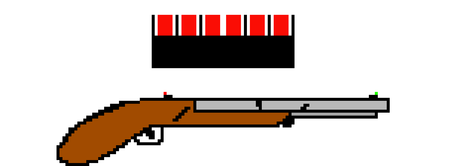 [11bff7] Double Barrel Shotgun w/ box of shells