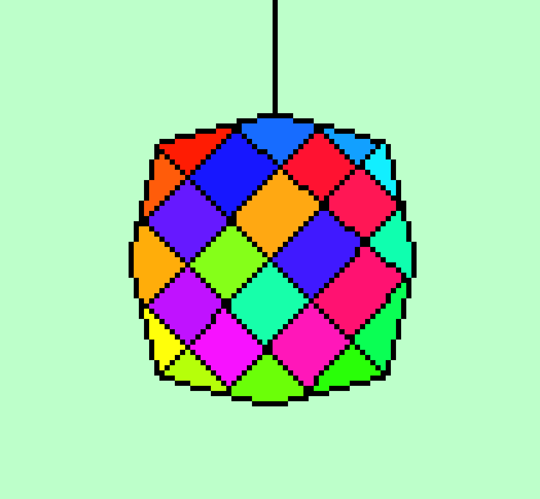 [206f2c] Rainbow Disco Ball