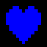 [9664c4] blue heart