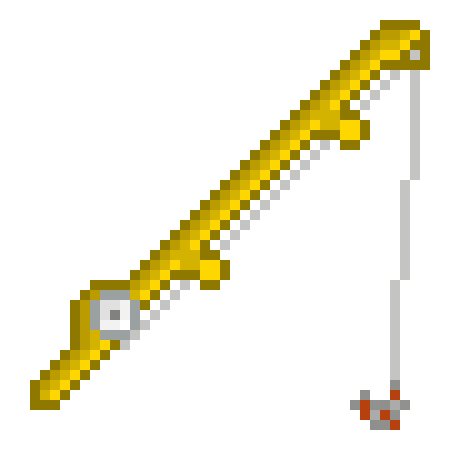 [aea7d0] Old Gold Fishing Rod