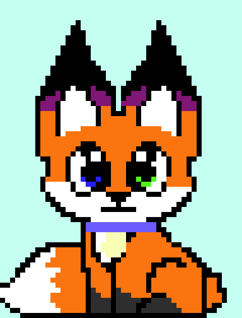 [d8d976] *Gestures at Burakku* {Whats your name?} -Foxlya/Foxy