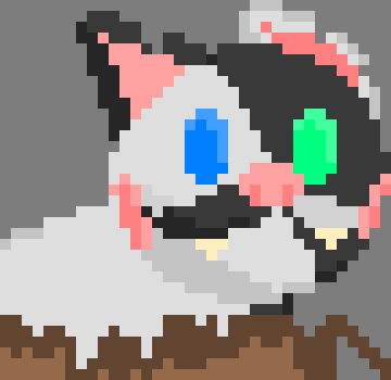 [d0027a] -as she finished her mouse, she swiped a pink tongue around her lips- ¨so, what brought you two here?¨-she meowed- -Oreo