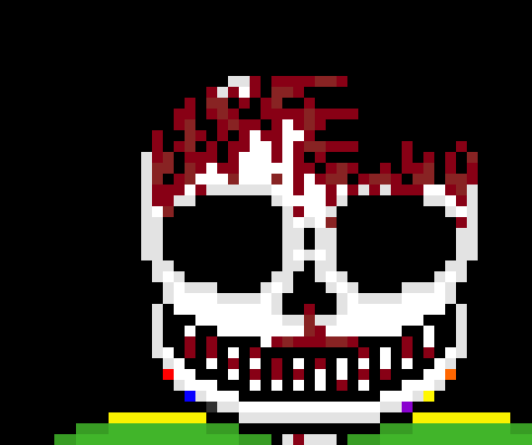 [f34aea] Bloodshed! TripleDust doesnt change his clothing to red, the dust turns into blood