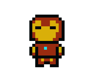 [9664c4] iron-man pixel art 2016