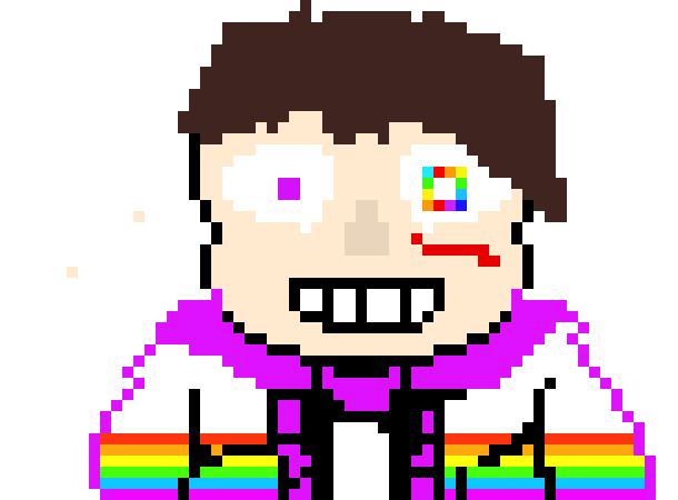 [cb9032] 0/10 humans dont have a recolored sans nose and please add black outline to his hair and eyes