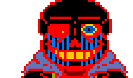 [53a360] avoids then sends a stringed dust sans to attack ink * 