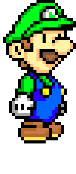 [9fa88c] *Takes Fire flower and 1-up mushroom* How much will it cost? - luigi