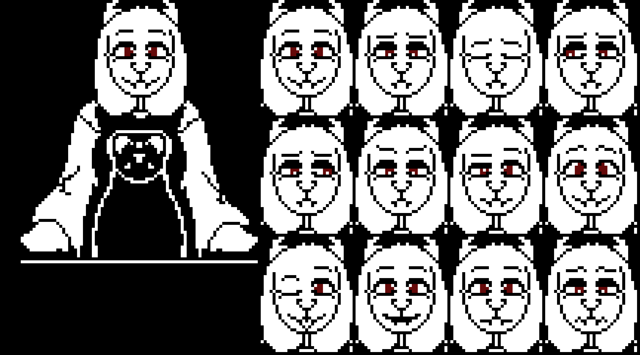 [2c06c5] Toriel Shop Keeper, edition!... | Found by Terrie, yet again... | All credit, goes to the original creator... | Side note, they only had on face, so I made the rest...