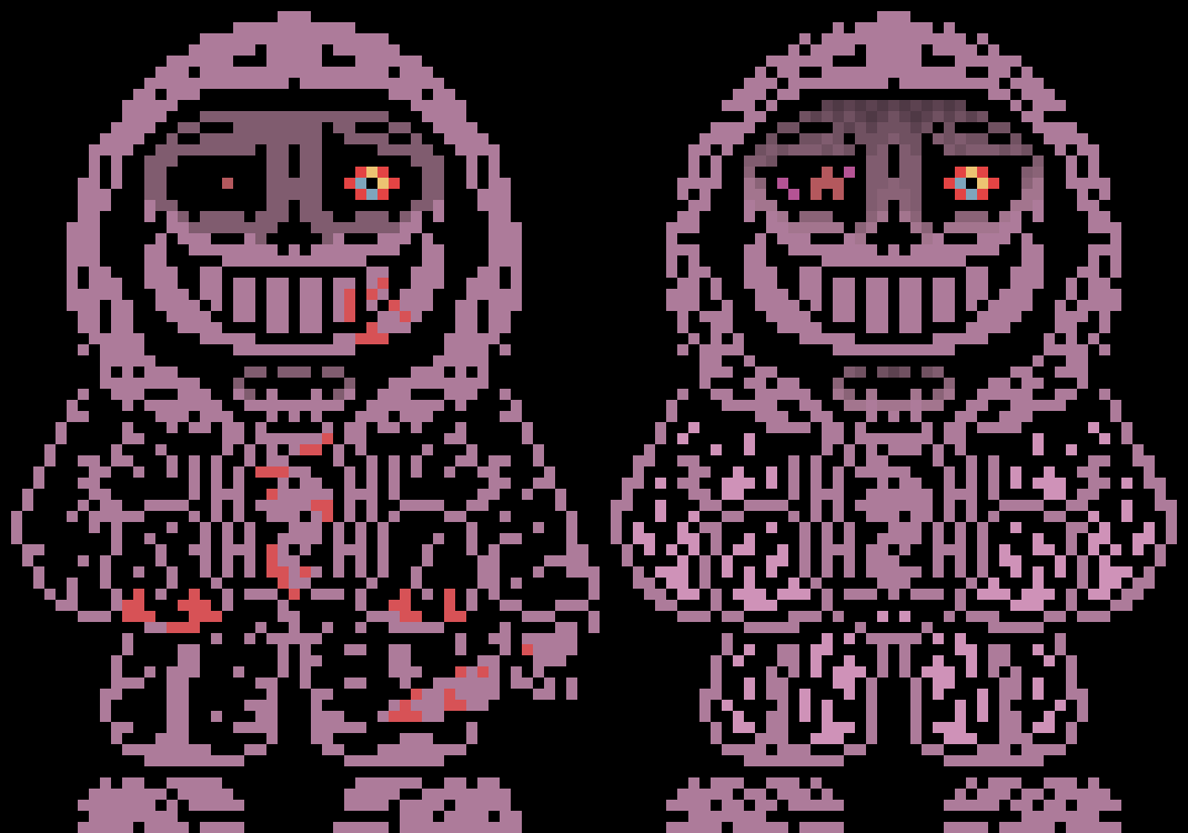 [95be89] "DustTale Sans + My remake of the same Sans | -Terrie
