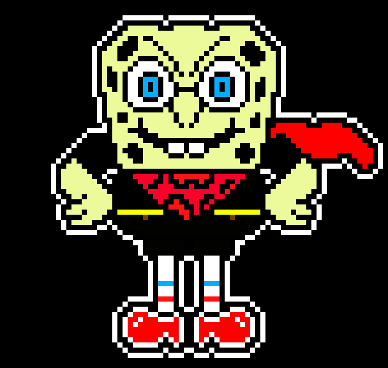 [6bf06b] Spongebob Colored Sprite (Spongefell)