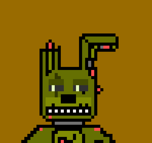 [b9de0d] (oh sorry, i was busy on my sprite)  - springtrap the zombie (withered bonnie)