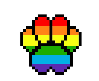 [9664c4] Rainbow Doggy Paw