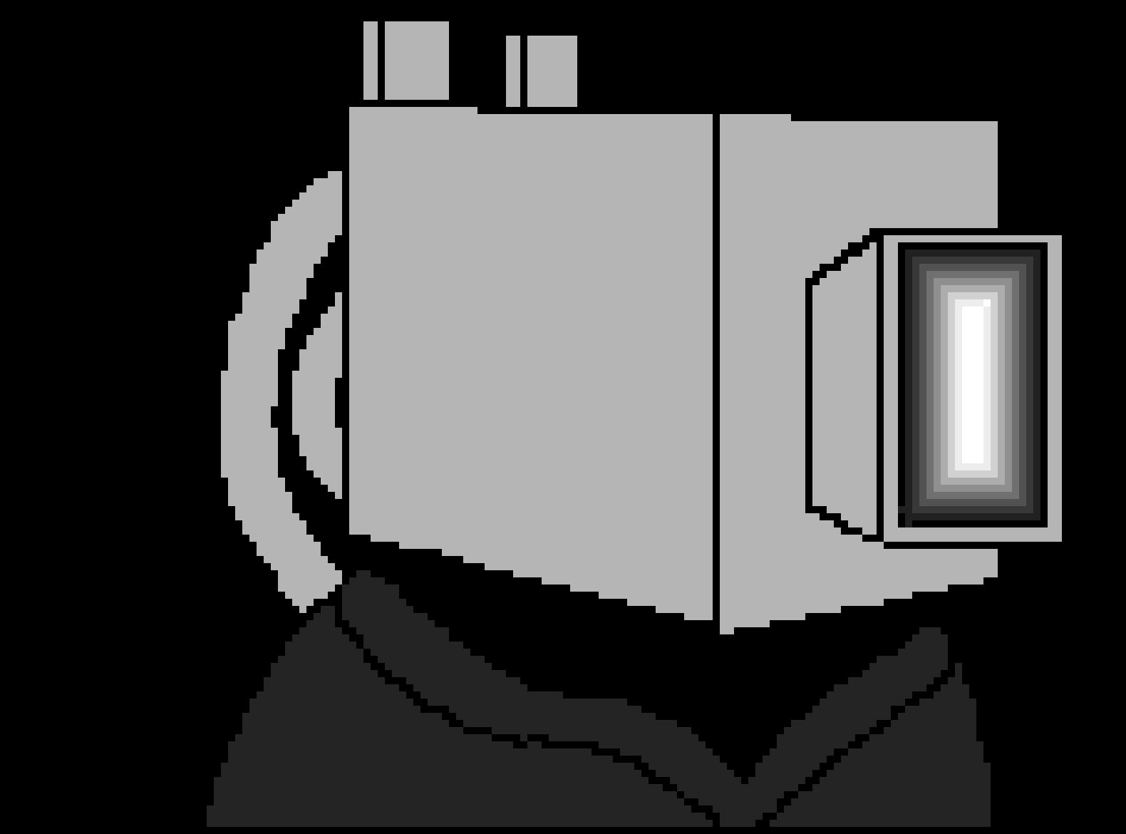 [d9ae9c] I think Cartoon Cat is inside. It would be best if you stay behind me just incase.