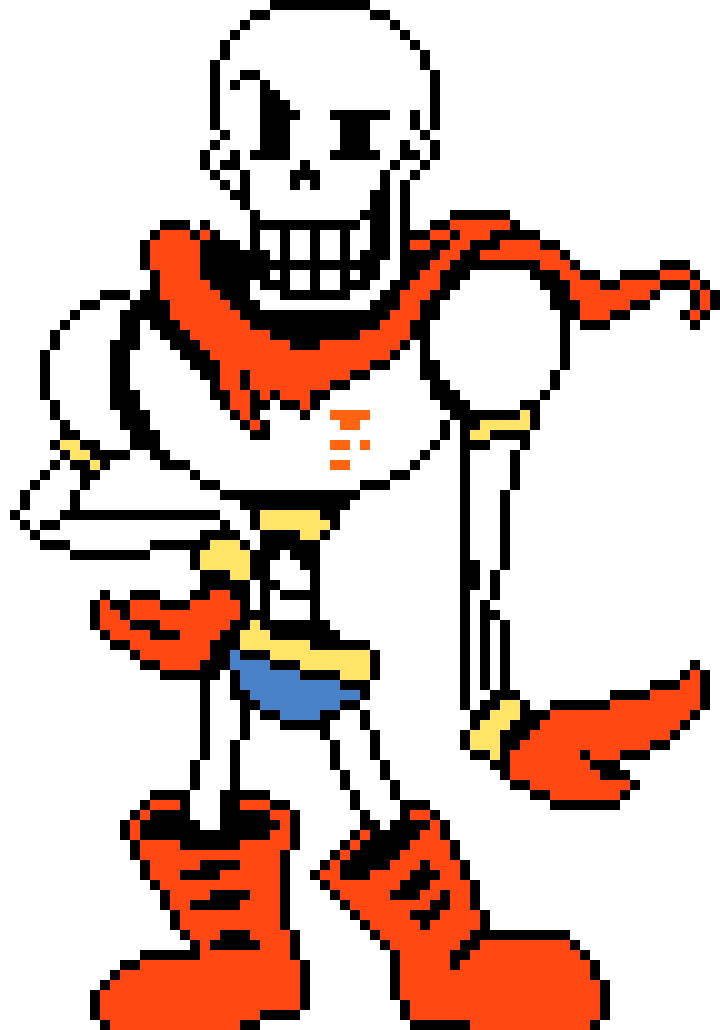 [84230f] Undertale Papyrus Battle Sprite.