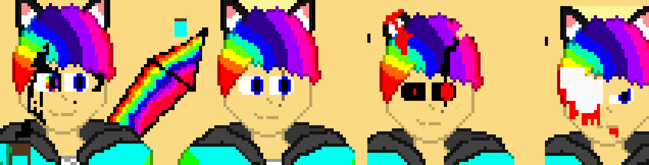 [401102] *Jumps down behind creator 24*we'rehere to help!-the rainbow sqaud(hard mode)