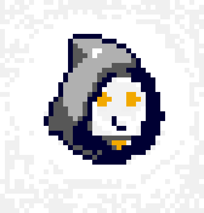 [dfb43a] Reaper Overwatch Pixel Face 