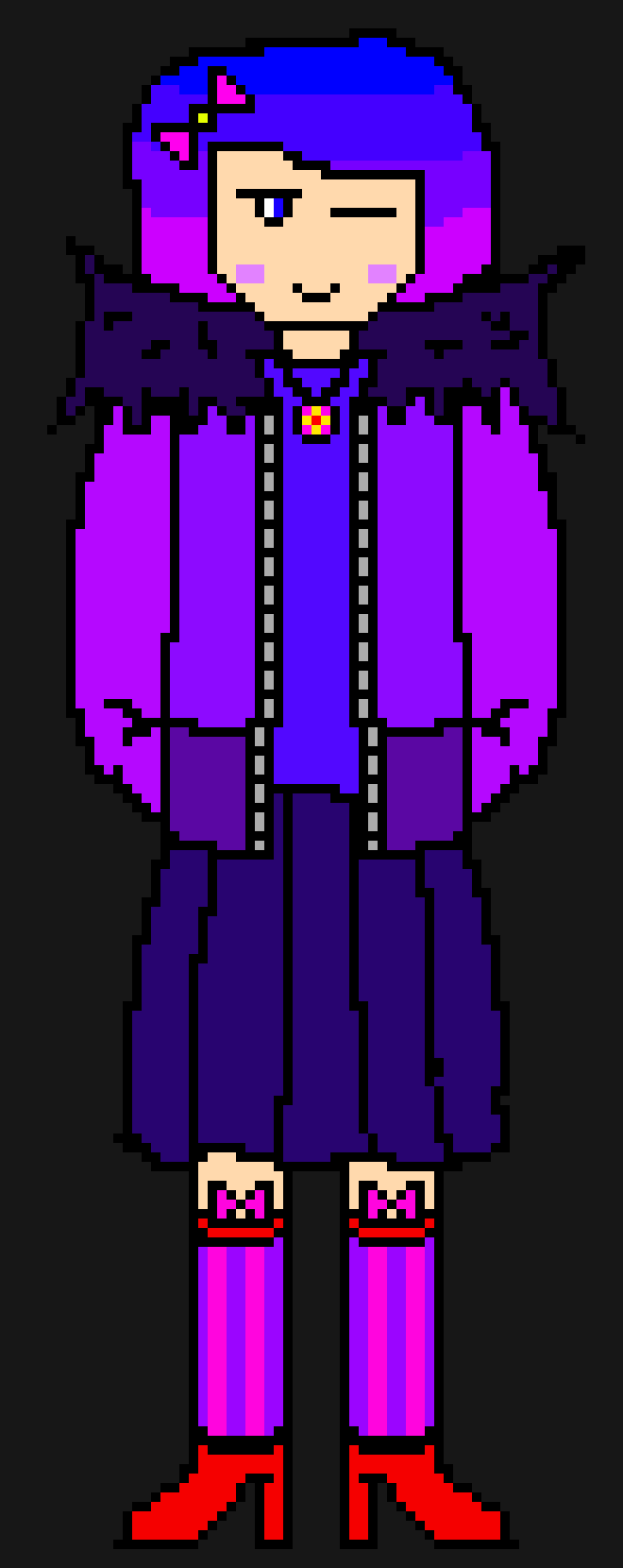 [d616b8] I also make this character ... she doesn't have name but if she in Undertale au she will replace chara