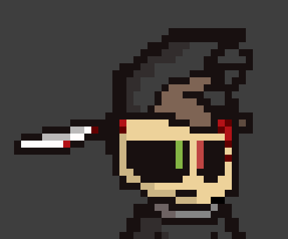 [64e535] Sword in head. Need remove.