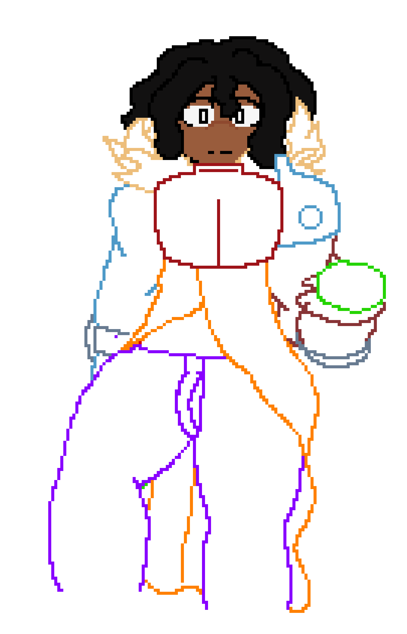 [5be35d] walks in stanced up like thi[GET O