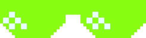 [03d5e2] SunGlasses - Green MASHMALLOW