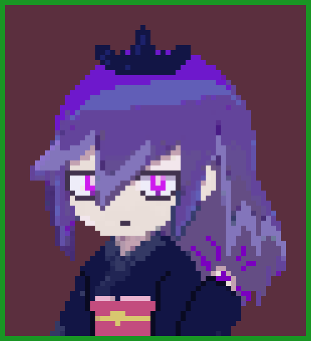 [5b2f3e] Just a combination of my dark magic and ice magic... -desummons it and pulls a paint brush and scroll out from a portal- 