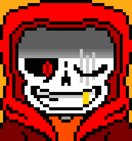 [7398c2] *Takes out a knife and puts some sort of red goop on the end of it*  . . . *Looks around* :Scar