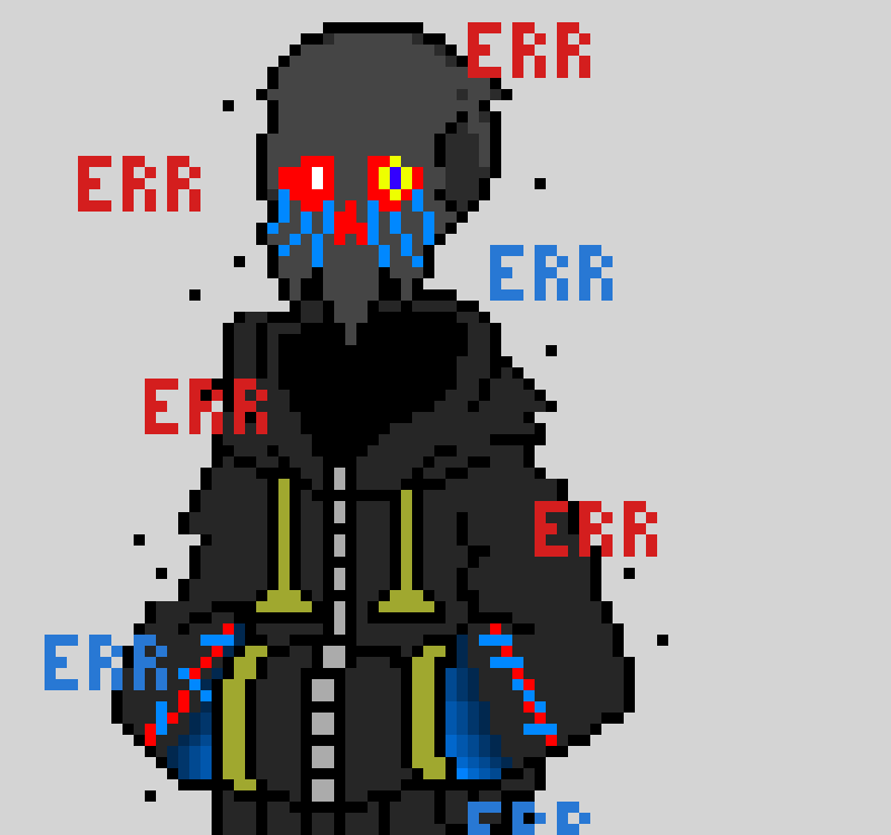 [7b7bce] -looking at BDs grave from a distance- hm...-tear goes down skull- this...this is the wrong choice...-walks into portal- i cant be here...i cant do this...