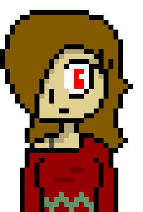 [6877d4] I needed anime eyes because I drew Anna with her eyes showing for the first time hand drawn, and I made her look a little anime.