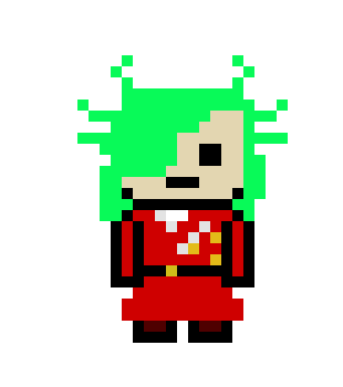 [9cd13c] danganronpa pixel sprite base:Fried