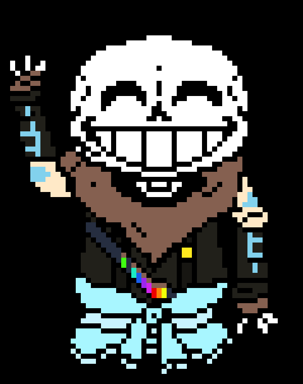 [b7d2ef] Sans: *dodges* woah, we dont wanna hurt anybody do we