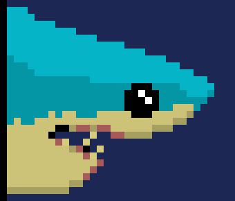 [61341e] -{Our lil' sharkoo is hungry, so he pulls off the puppy eyes trick at squishy.}-