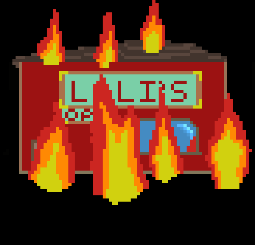 [d48129] (*fire cuz the place collapse und whatevs*)