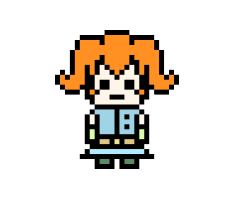[41a1bd] danganronpa pixel sprite Rommy Shizen